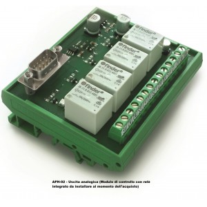 AFH-02 Uscita analogica (Modulo di controllo con relè integrato da installare al momento dell'acquisto)